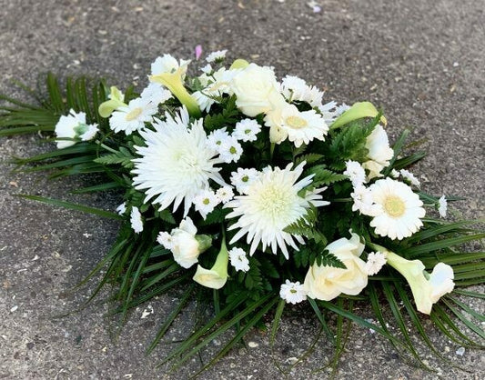 Funeral - Double Ended Spray – White