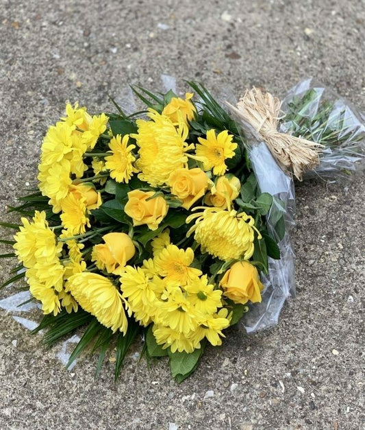 Funeral - Sympathy Bouquet Yellows