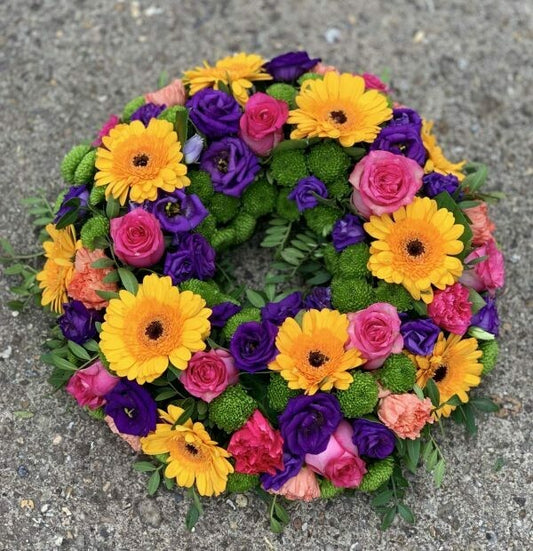 Funeral - Vibrant Wreath